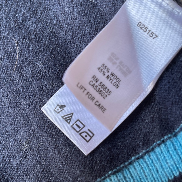 Cabala's Sweater Wool Blend 1/4 zip Cardigan. Blue, Small, Long Sleeve.  NWOT! - Picture 9 of 9